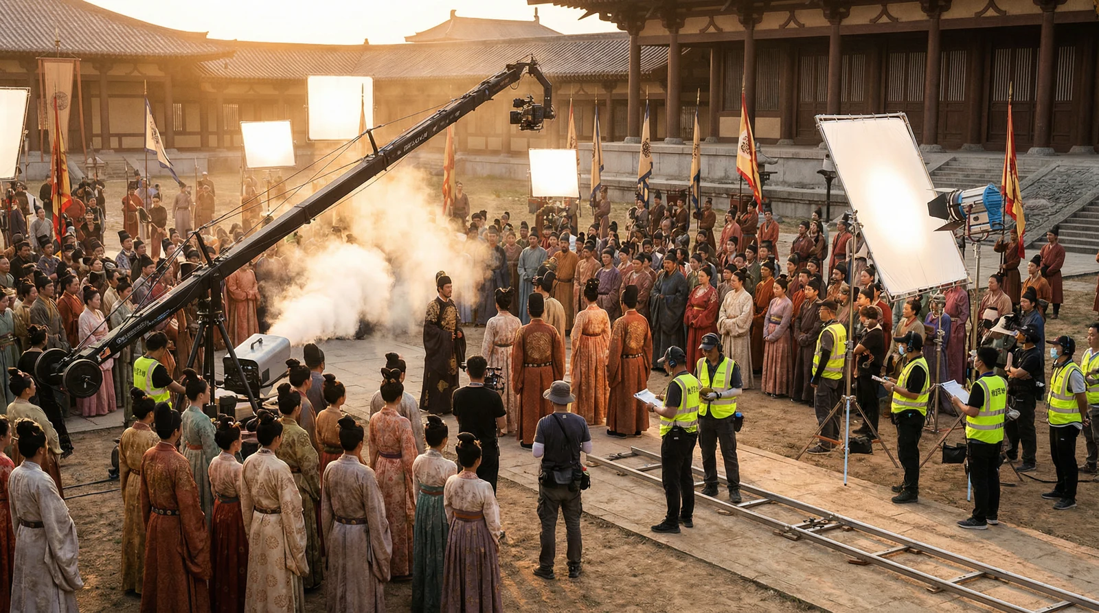 日本三级古装大片拍摄现场幕后花絮